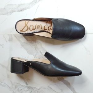 Sam Edelman | Adair Black Leather Mules | Size 8
